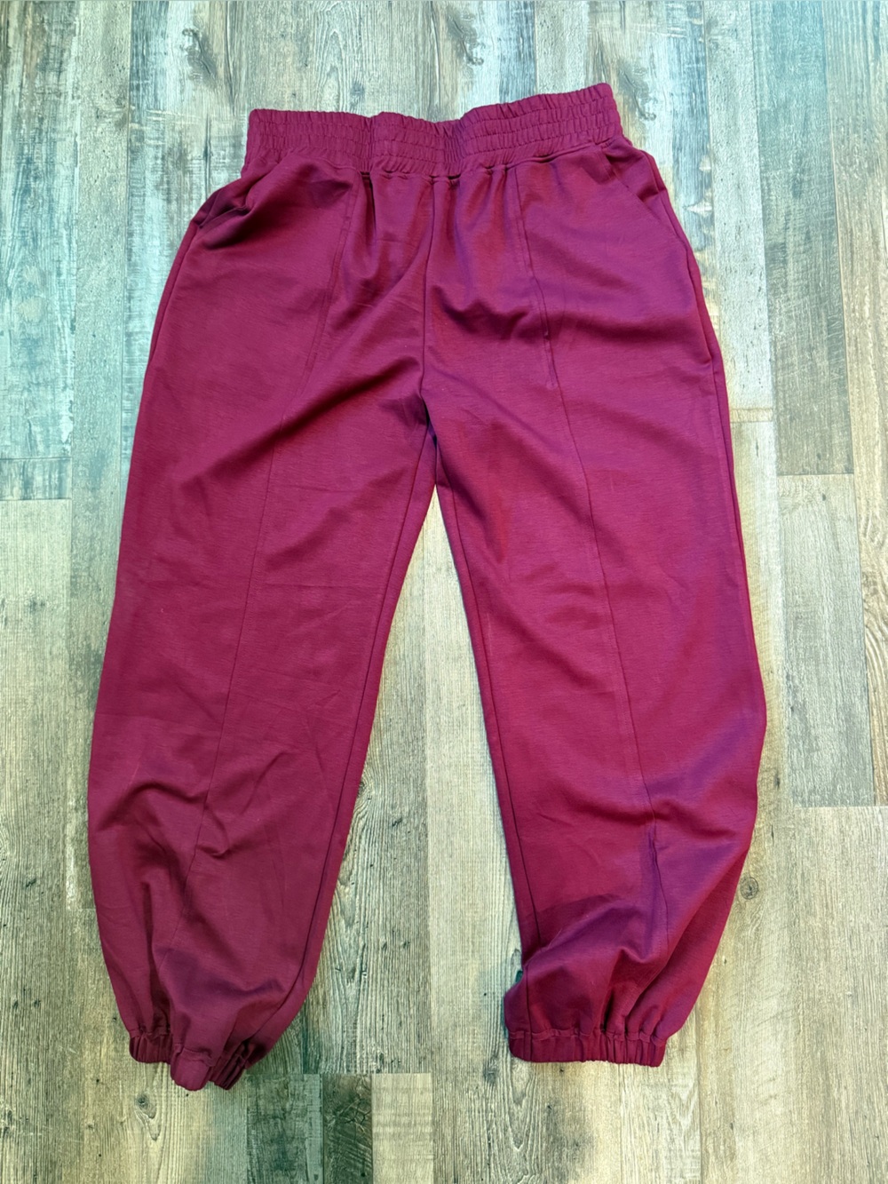 Maroon Luxeknit Joggers - Picture 1 of 3